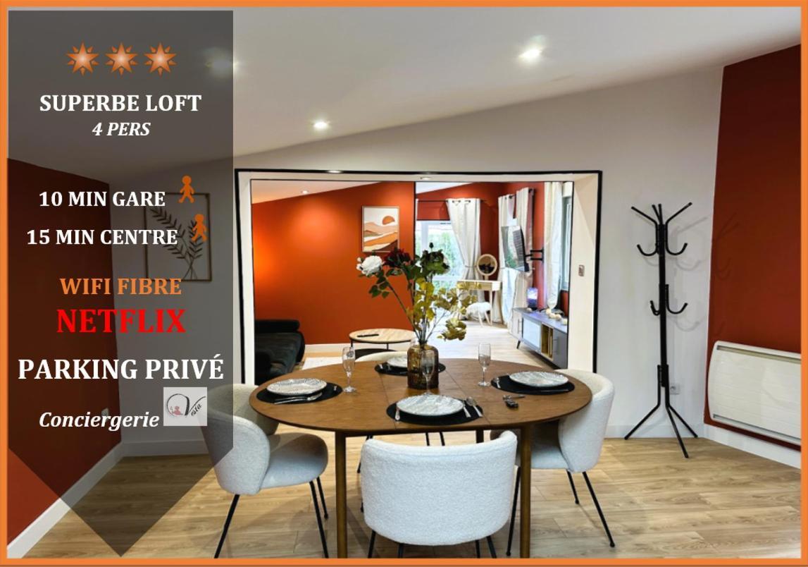Loft O'Chalet - 10 Min Gare - Parking Prive Amiens Kültér fotó